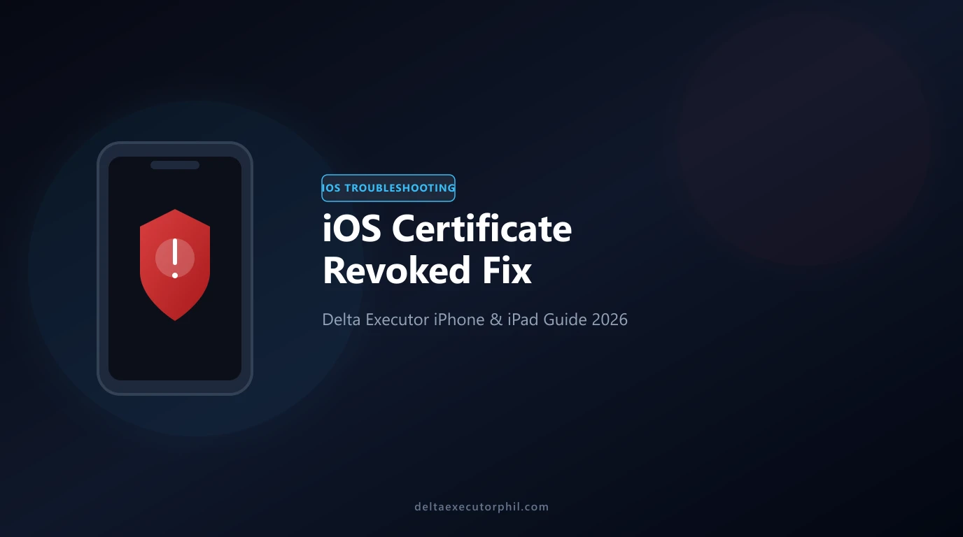 How to Fix Delta Executor iOS Certificate Revoked Error on deltaexecutorphil.com